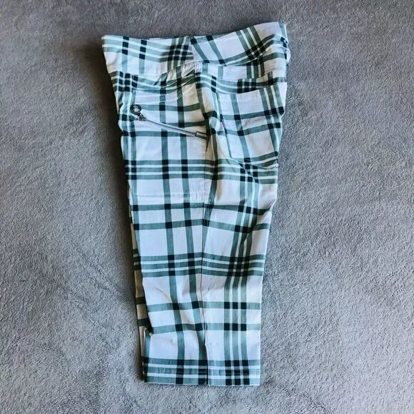 GG Blue Golf Green and White Plaid New Fab Fit Short III - Picture 5 of 15